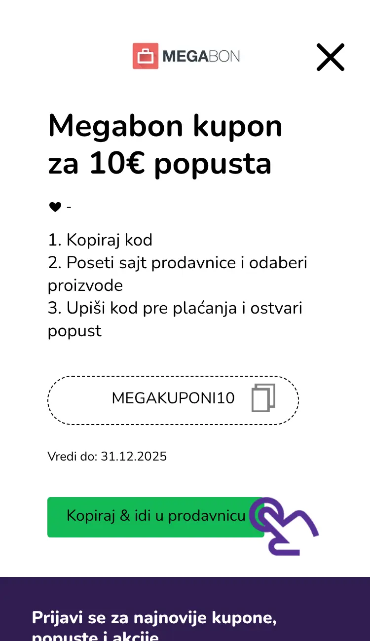 klik na kupon