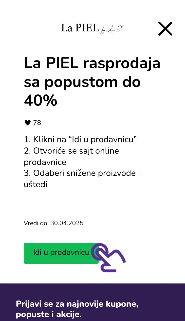poseti prodavnicu sa popustom
